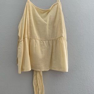 PACSUN PASTEL YELLOW TANK TOP